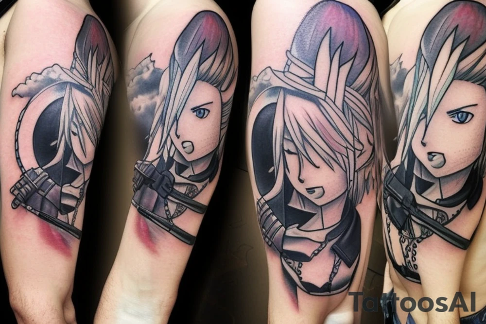 cloud strife tattoo idea