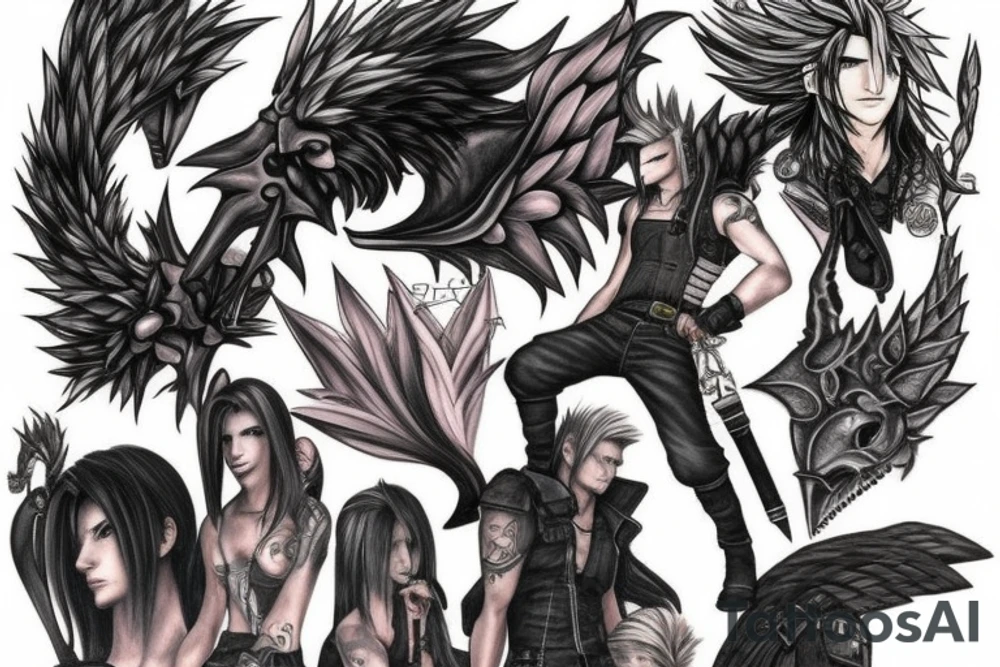 final fantasy 7 tattoo idea