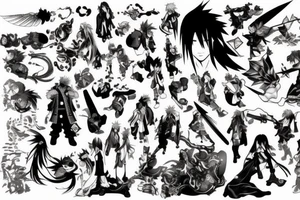 final fantasy 7 tattoo idea