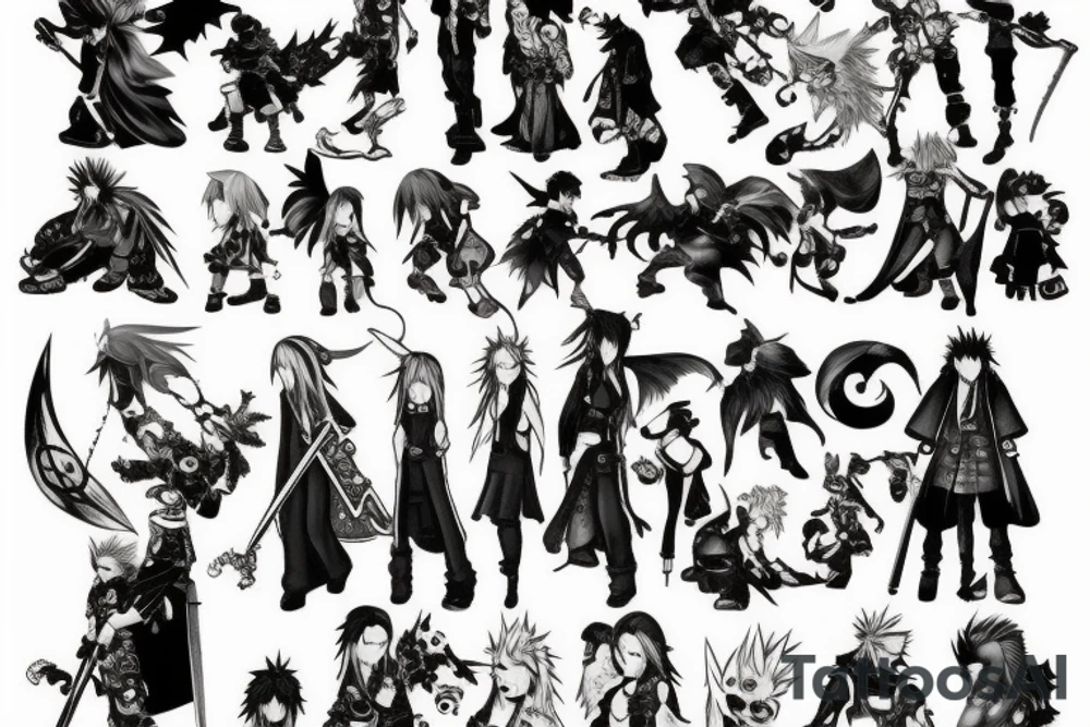final fantasy 7 tattoo idea