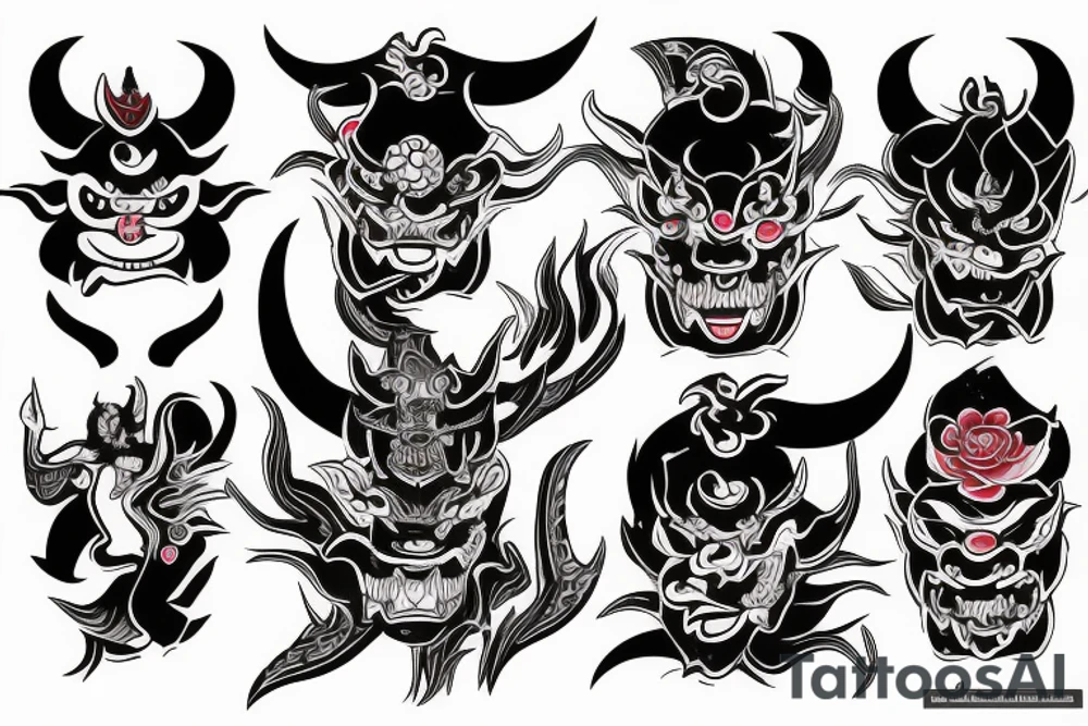 hannya back tattoo tattoo idea