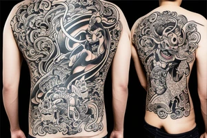 hannya mask back tattoo tattoo idea