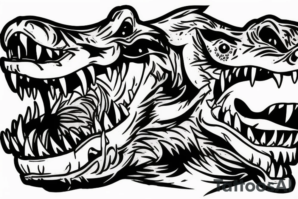 P40 Warhog T-Rex tattoo idea