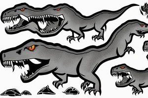 P40 Warhawk T-Rex tattoo idea