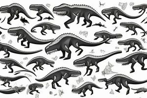 P40 Plane T-rex tattoo idea