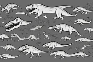 P40 Plane T-rex tattoo idea