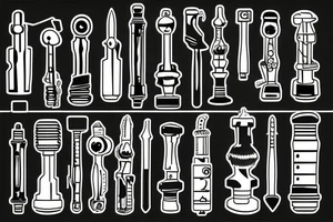 screwdriver vintage wooden handle tattoo idea