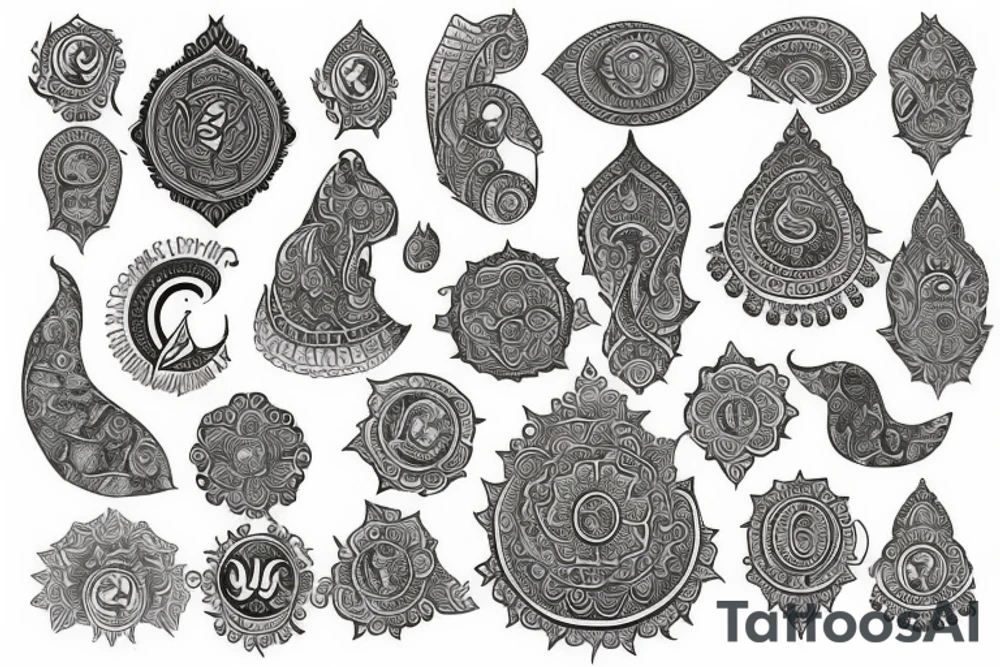 A sanskrit inspired tattoo tattoo idea