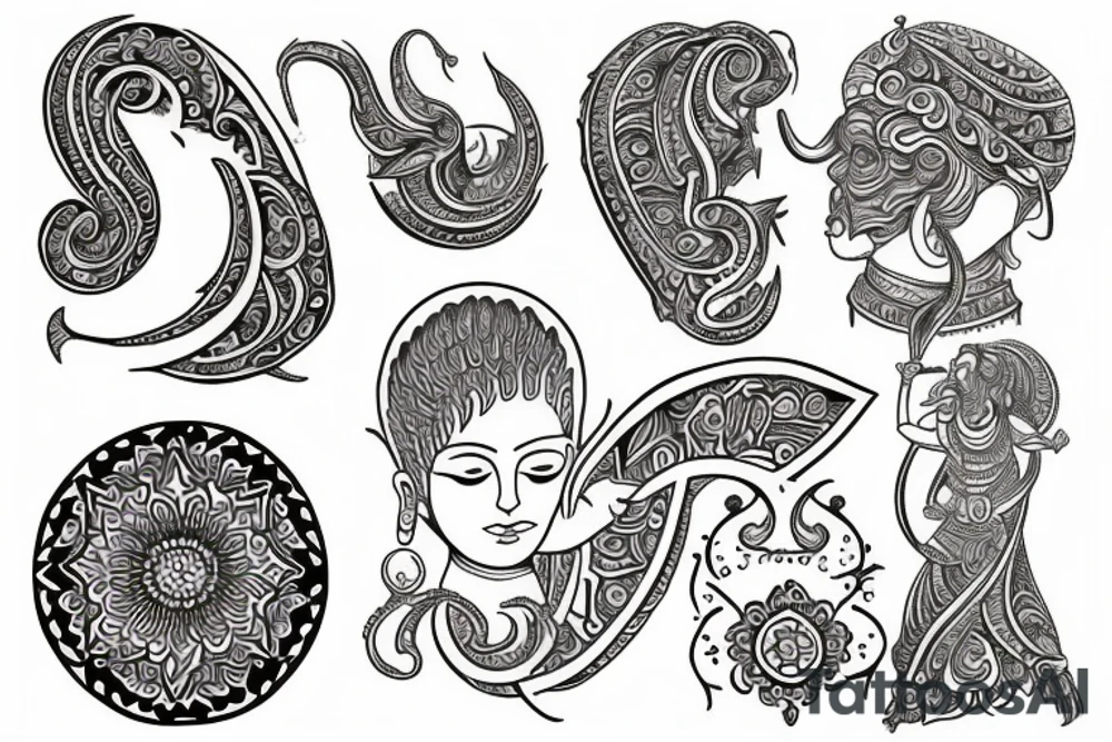 A sanskrit inspired tattoo tattoo idea