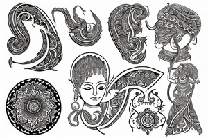A sanskrit inspired tattoo tattoo idea