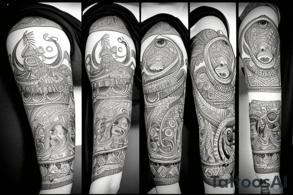 Indian mythology tattoo idea