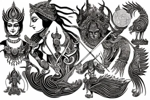 mahabharat tattoo idea