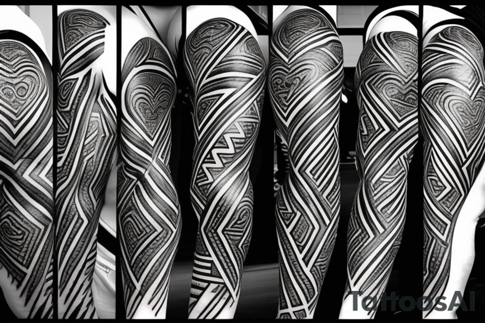 basketball heart fire tattoo idea