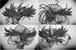 basketball flying comet burning tattoo idea
