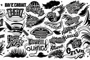 basketball flying comet burning tattoo idea