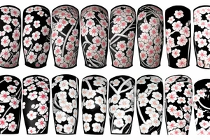 Cherry tree blossom high fidelity tattoo sleeve tattoo idea