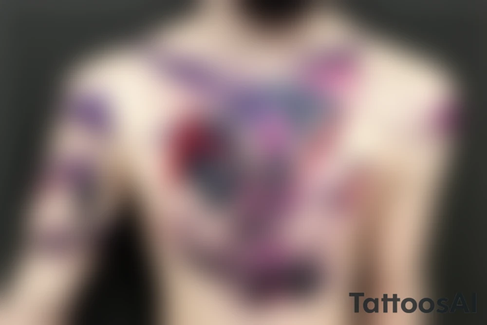 Cyberpunk evangelion eva-01 sleeve tattoo idea