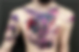 Cyberpunk evangelion eva-01 sleeve tattoo idea
