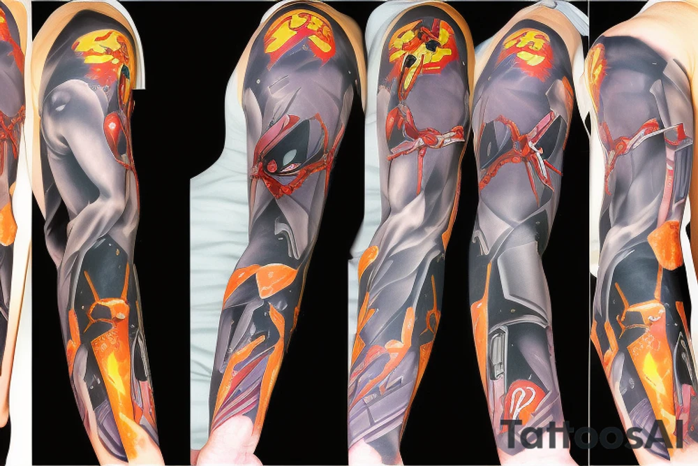 evangelion eva-01 sleeve tattoo idea