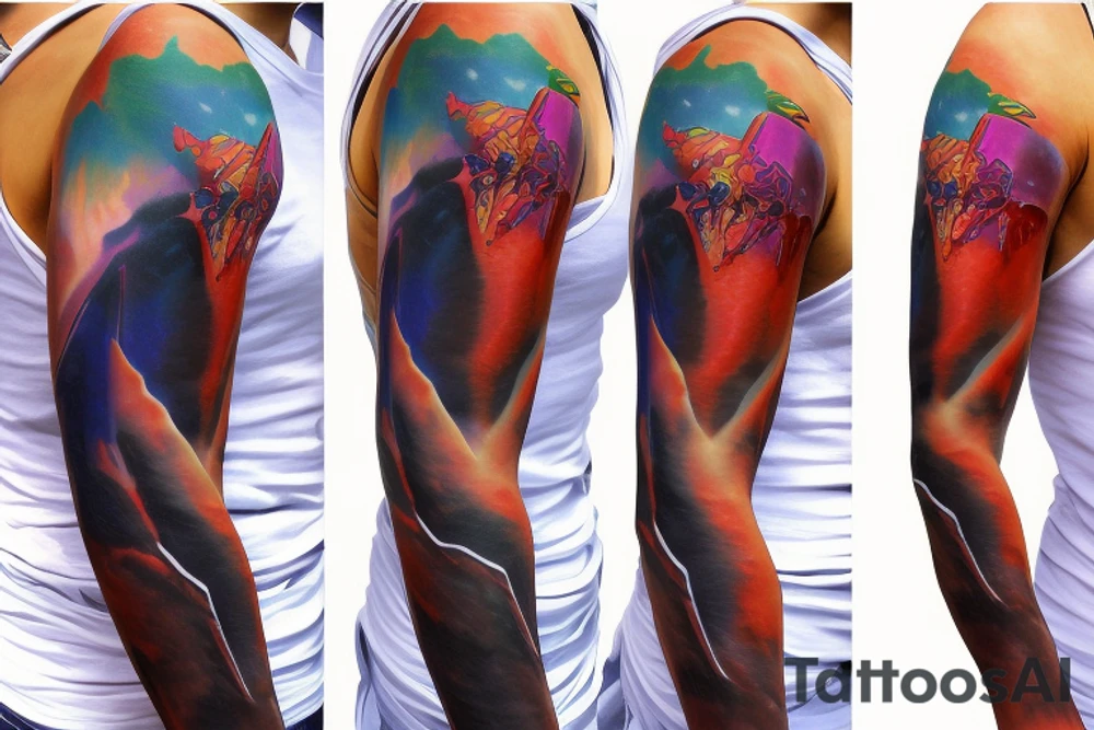 evangelion eva-01 sleeve tattoo idea