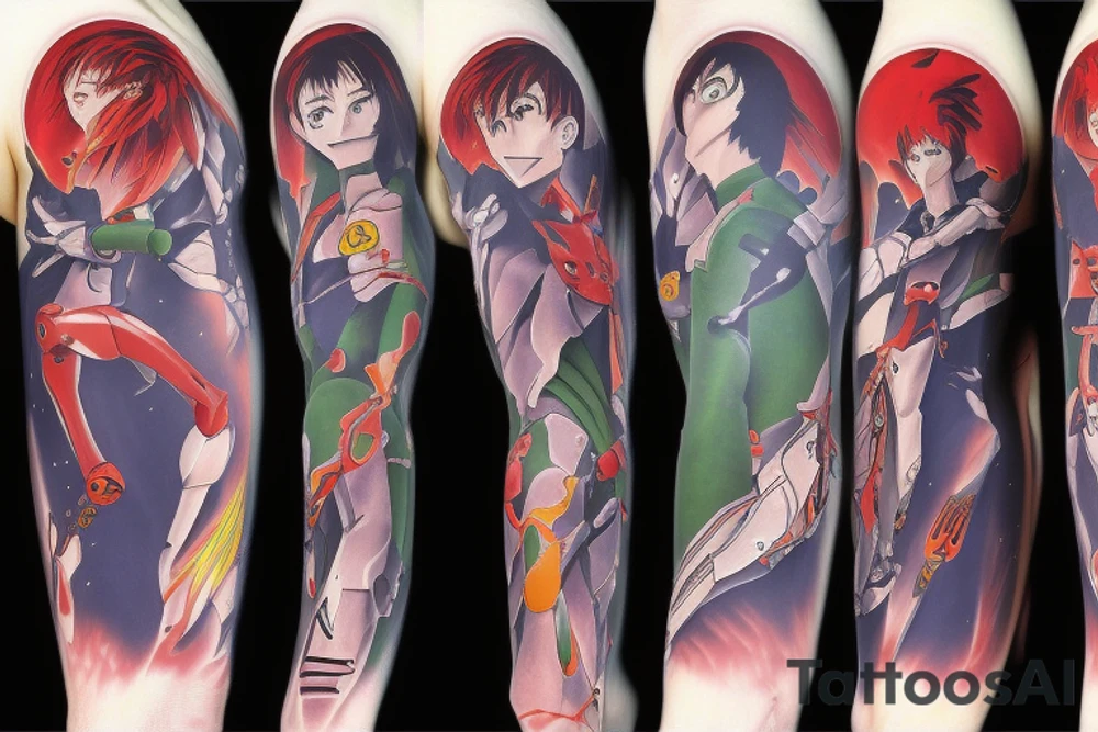 evangelion eva-01 sleeve tattoo idea