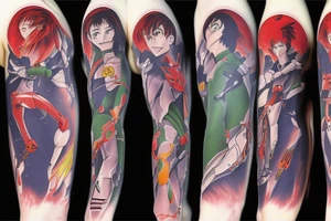 evangelion eva-01 sleeve tattoo idea