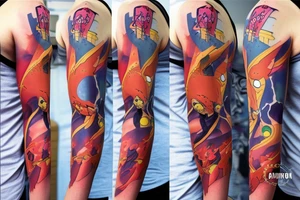 evangelion eva-01 sleeve tattoo idea