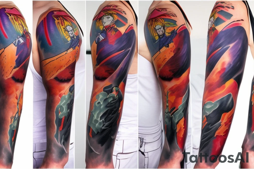 evangelion eva-01 sleeve tattoo idea