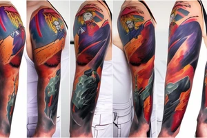 evangelion eva-01 sleeve tattoo idea