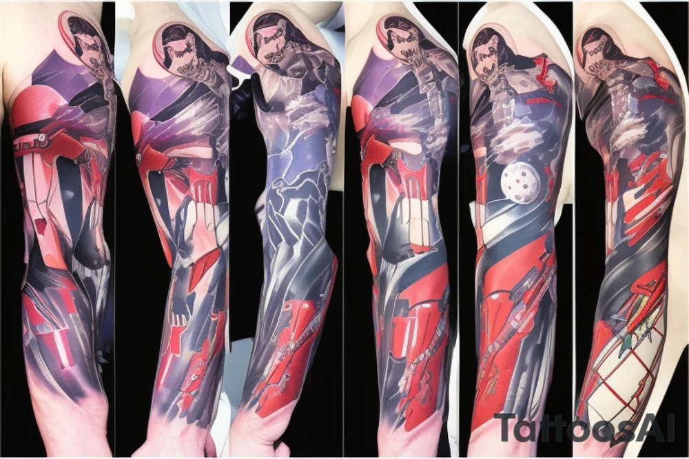 evangelion eva-01 sleeve tattoo idea