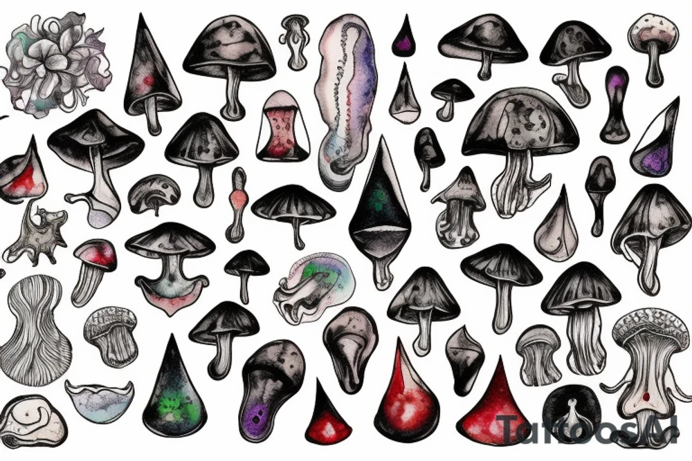 organic compound Psilocybin tattoo idea