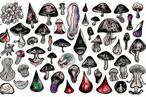 organic compound Psilocybin tattoo idea