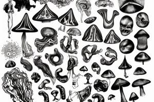 chemical compound Psilocybin tattoo idea