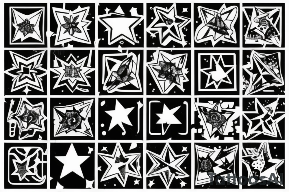 stars tattoo idea