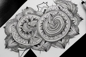 multiple stars detailed tattoo idea