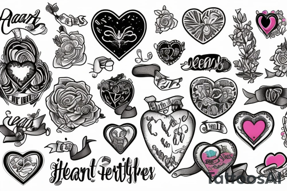 Trans girl and heart tattoo idea