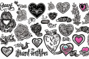 Trans girl and heart tattoo idea