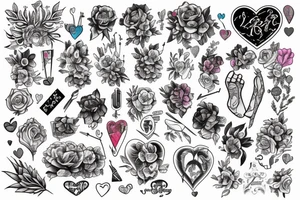Trans girl and heart tattoo idea