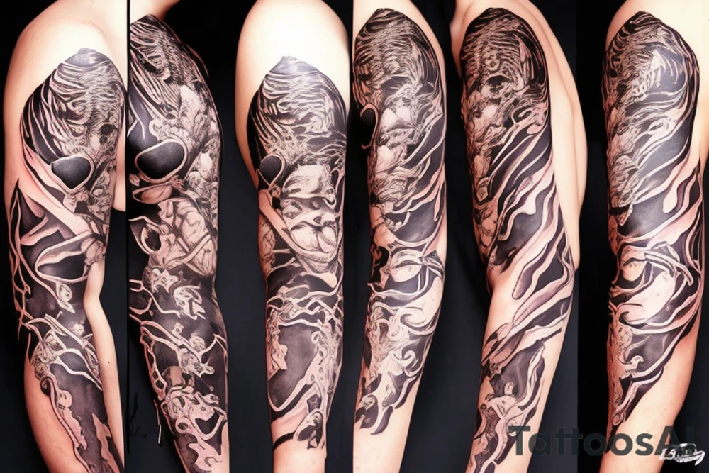 Trans girl and heart with tiger tattoo idea