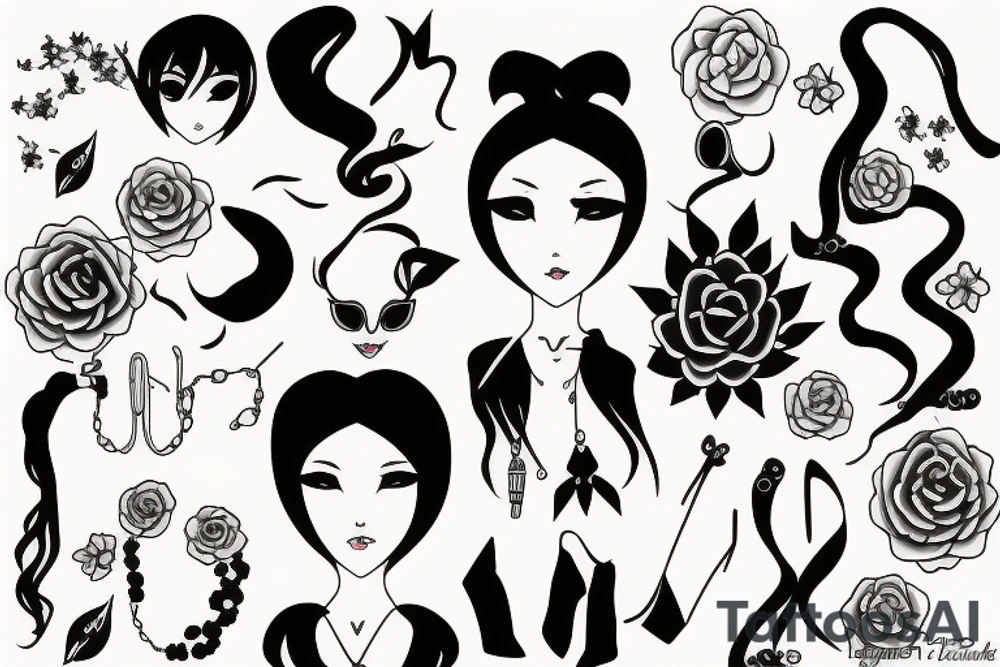 Transgirl with neckless tattoo idea