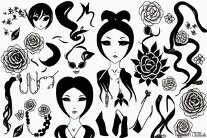 Transgirl with neckless tattoo idea