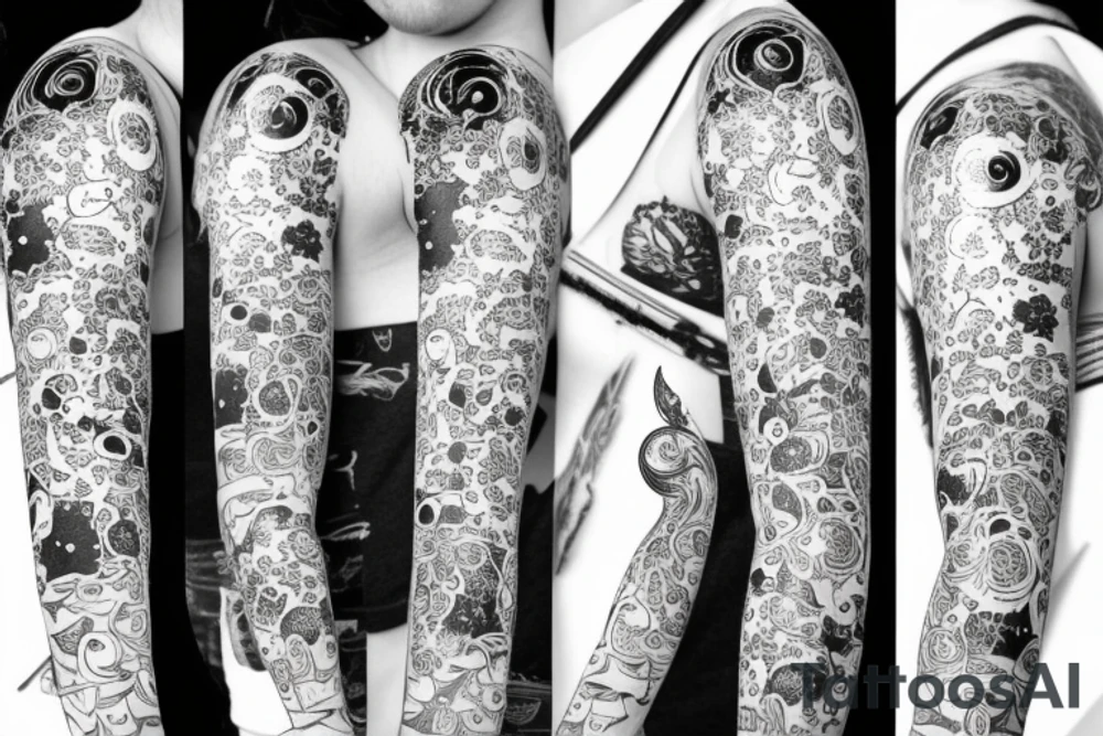 multiple sky stars, detailed creative, for girl neck tattoo small tattoo idea