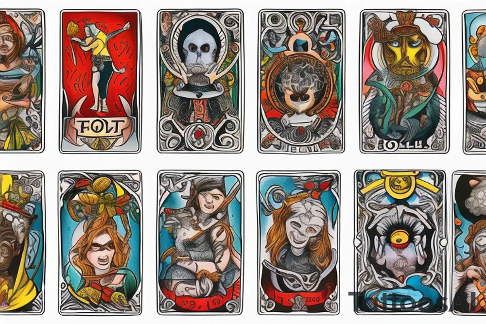 The Fool Tarot Card tattoo idea