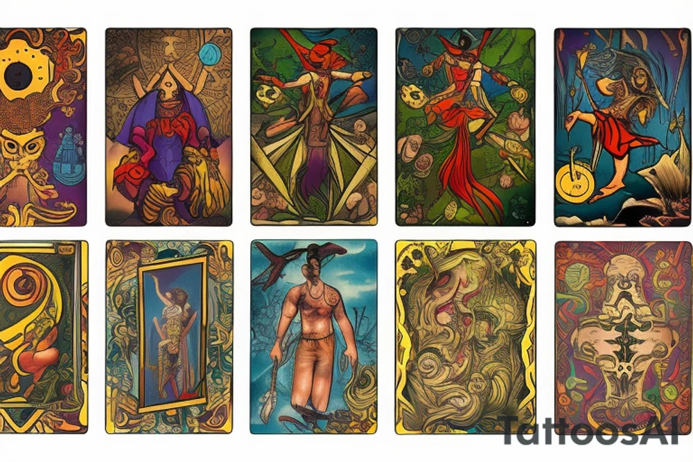 The Fool Tarot Card tattoo idea