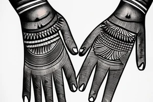 Egyptian pharaoh hand tattoo tattoo idea