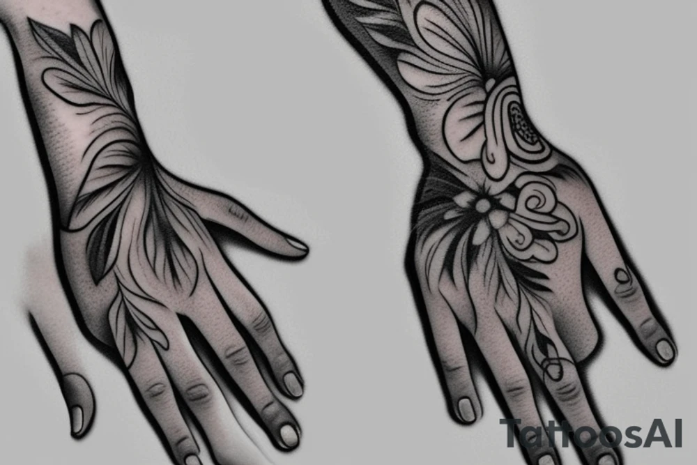 Hand tattoo tattoo idea