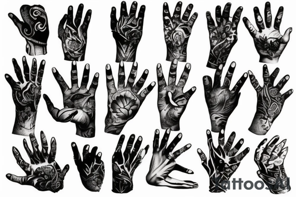 Epic hand tattoo tattoo idea