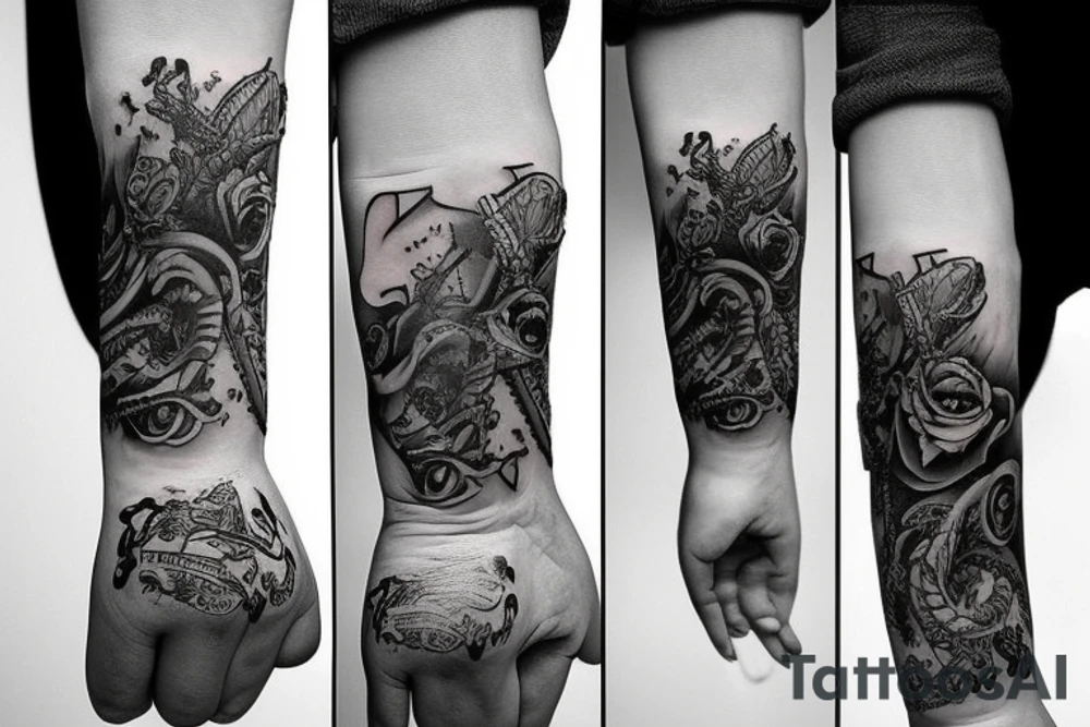 Epic hand tattoo tattoo idea