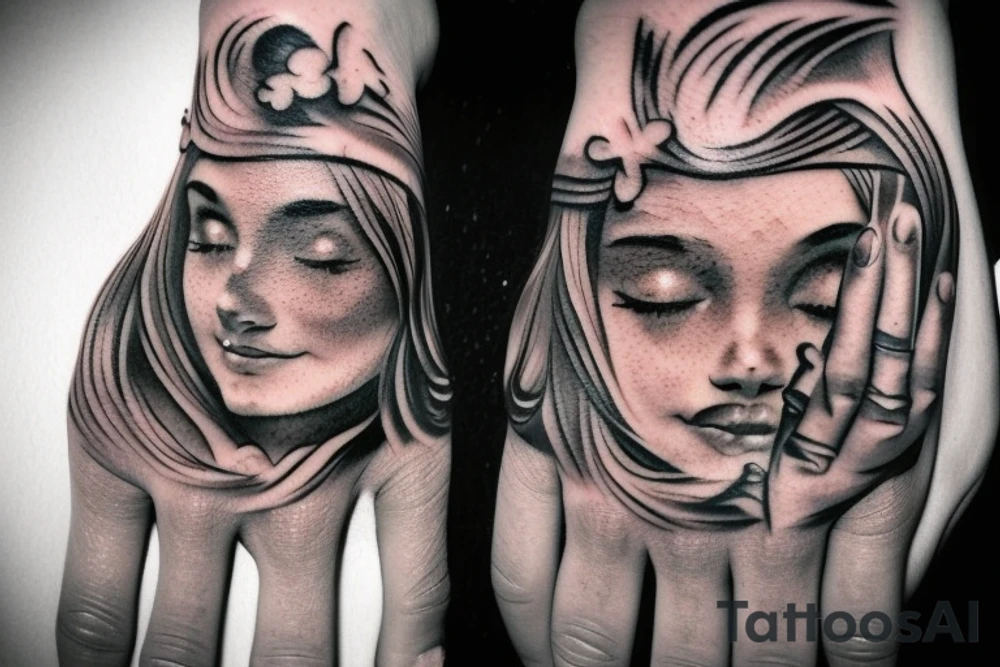 Mythology hand tattoo tattoo idea