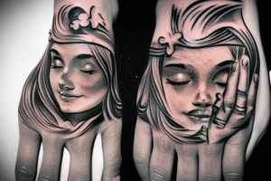 Mythology hand tattoo tattoo idea